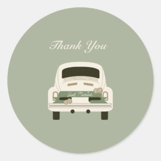 Einfache Whimsical & Fun Aufkleber für Dankeschön-