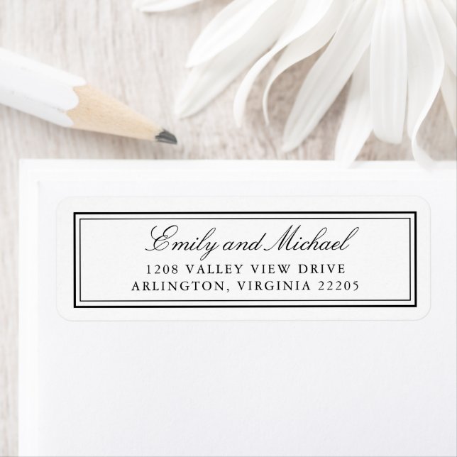 Einfache White Classic Elegante Typografie (Insitu)