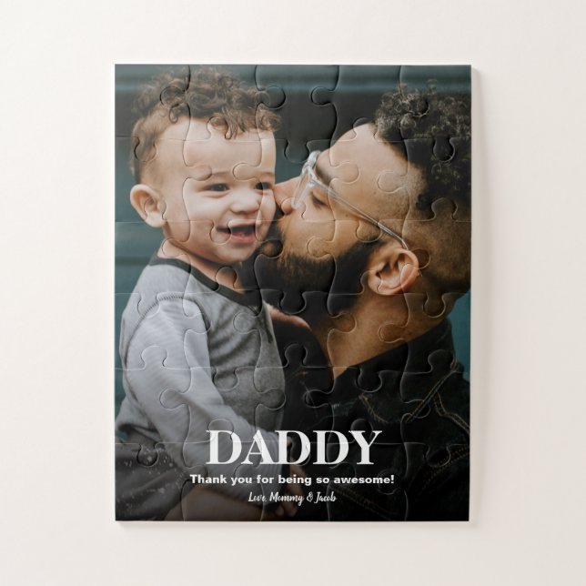 Einfache White Overlay Typ Daddy Foto (Vertikal)
