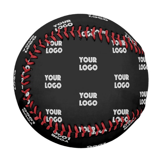 Einfache Wiederholung des Logos | Schwarz Baseball (Vorderseite Links)