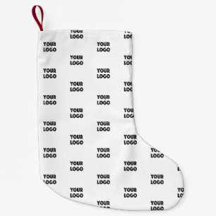 Einfache Wiederholung des Logos   weiß Kleiner Weihnachtsstrumpf