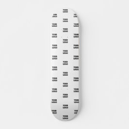 Einfache Wiederholung des Logos | weiß Skateboard