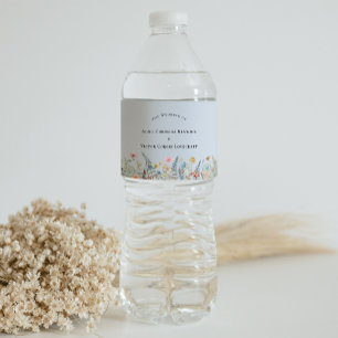 Einfache Wildblume Fern Dusty Blue Wedding