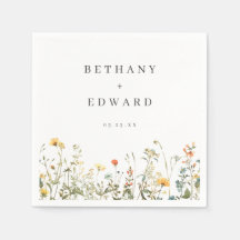 Einfache Wildblume Hochzeit