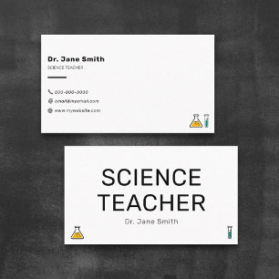 Einfache Wissenschaftslehrerin Visitenkarte
