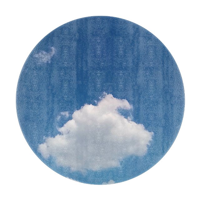 Einfache Wolke Schneidebrett (Vorderseite)