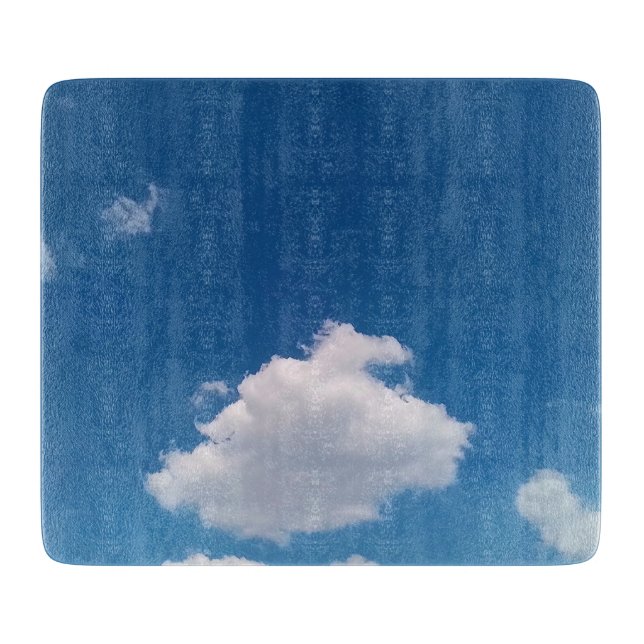 Einfache Wolke Schneidebrett (Vorderseite)