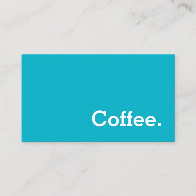 Einfache Word Bright Loyalty Coffee Punch Card Treuekarte (Vorderseite)