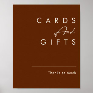 einfache Wüste   Dark Cinnamon Cards and Gifts Sig Poster