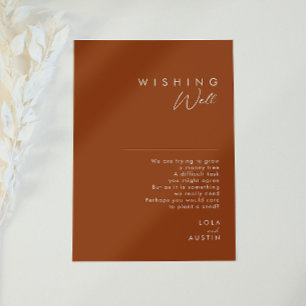 einfache Wüste   Terracotta Wedishing Well Begleitkarte