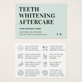 Einfache Zähne Whitening Aftercare Instruction Car