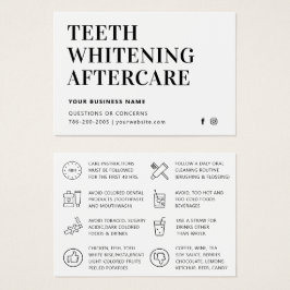 Einfache Zähne Whitening Aftercare Instruction Car