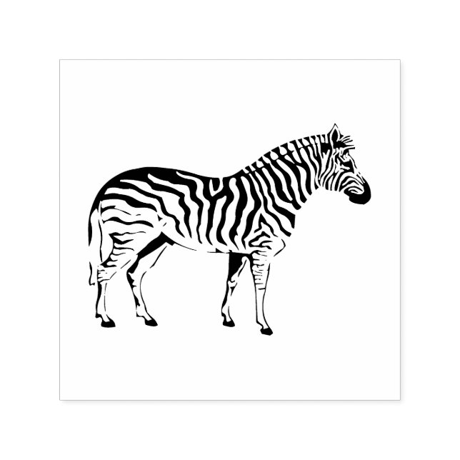 Einfache Zebra Art Self Inking Briefmarke Permastempel (Design)