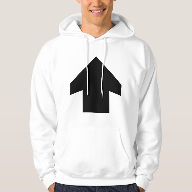 Einfache Zeile 01 Hoodie (Vorderseite)