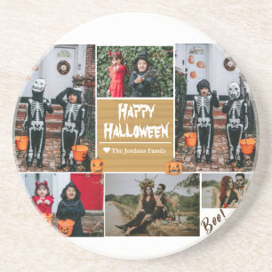 Einfache zeitgemäße Halloween-Foto-Kollektion Getränkeuntersetzer