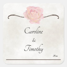 Einfache zeitlose Elegance Rose Hochzeit