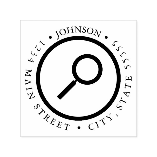 Einfache Zierglaskennzeichnung Permastempel (Design)