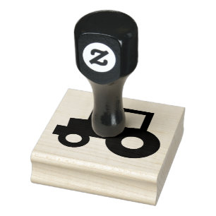 Einfache Zugmaschine Gummistempel