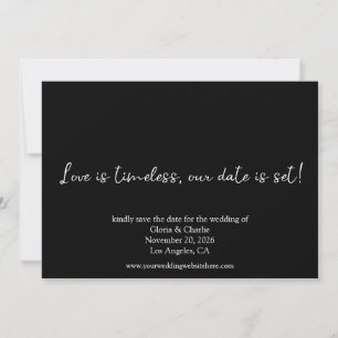 Einfache Zurück- und Weiße Liebe ist zeitloses Fot Save The Date