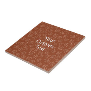 Einfache Zweige Herbstfarbenpalette Gebranntes S Fliese