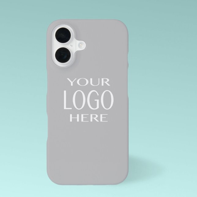 Einfacher Austausch von Logos | Light Gray iPhone 16 Hülle (Von Creator hochgeladen)