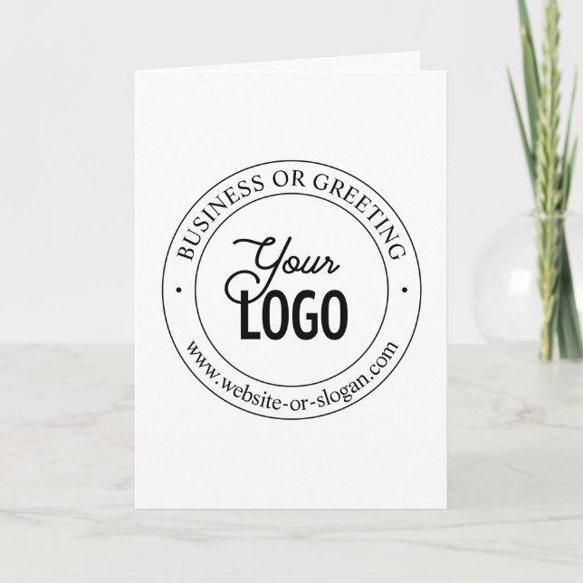 Einfacher Austausch von Logos und benutzerdefinier Dankeskarte (Vorderseite)