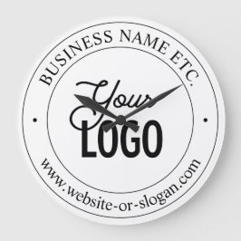 Einfacher Austausch von Logos und benutzerdefinier Große Wanduhr