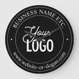 Einfacher Austausch von Logos und benutzerdefinier Große Wanduhr