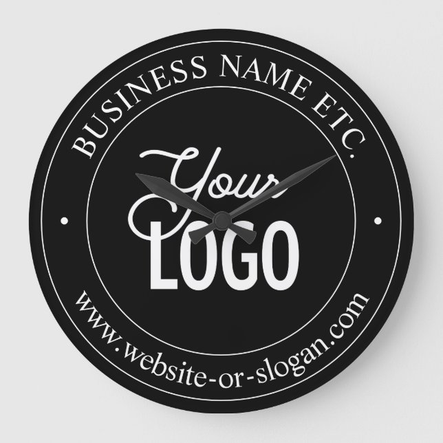 Einfacher Austausch von Logos und benutzerdefinier Große Wanduhr (Vorderseite)