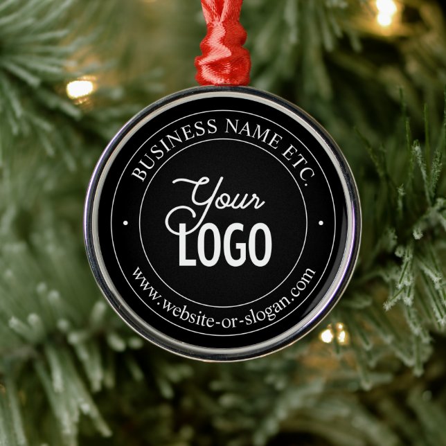 Einfacher Austausch von Logos und benutzerdefinier Ornament Aus Metall (Baum)