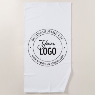 Einfacher Austausch von Logos und benutzerdefinier Strandtuch