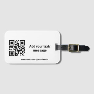 einfacher benutzerdefinierter Barcode fügen Sie Ih Gepäckanhänger