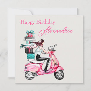 Einfacher benutzerdefinierter Name auf Happy Birth Karte