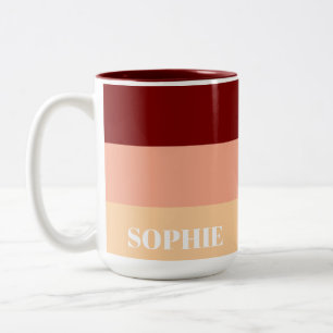 Einfacher benutzerdefinierter Name Modern Stil Min Zweifarbige Tasse
