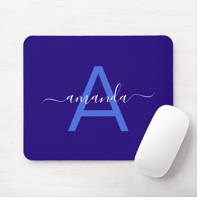 Einfacher benutzerdefinierter Name und monogrammie Mousepad (Mit Mouse)
