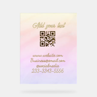 einfacher benutzerdefinierter QR-Code, fügen Sie I Acrylschild