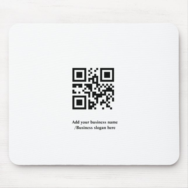 Einfacher benutzerdefinierter QR-Code, fügen Sie I Mousepad (Vorne)