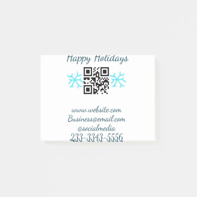 einfacher benutzerdefinierter QR-Code, fügen Sie I Post-it Klebezettel (Vorderseite)