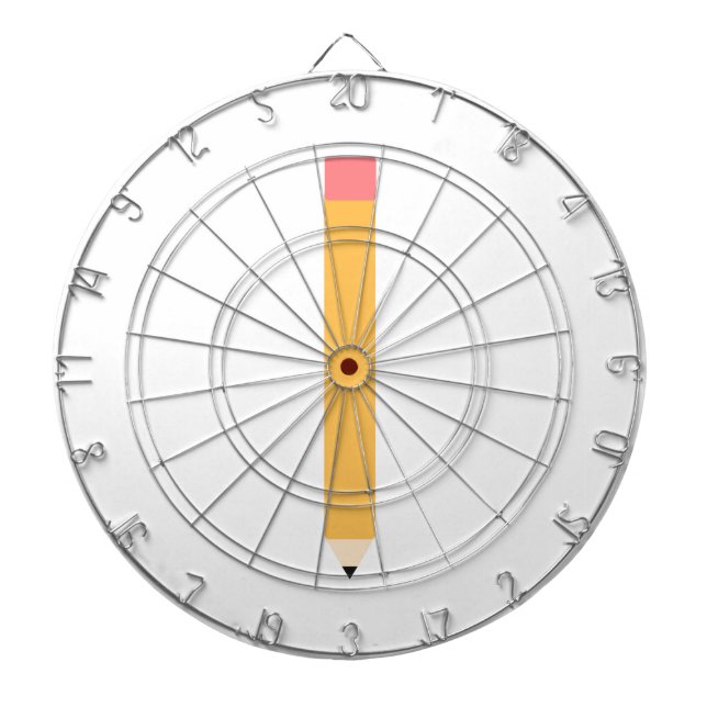 Einfacher Bleistift Dartscheibe (vorne)