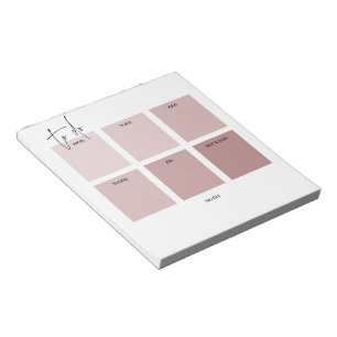 Einfacher Blush-Pink-Aufgabenplaner zum Abreißen Notizblock