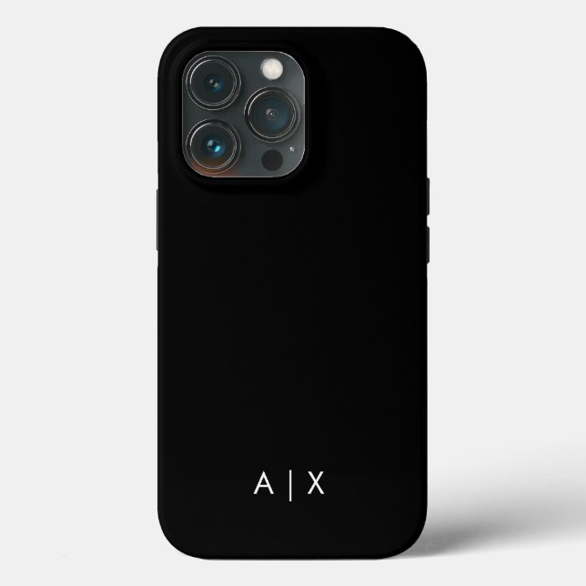 Einfacher Coupname mit Monogramm Case-Mate iPhone Hülle (Rückseite)