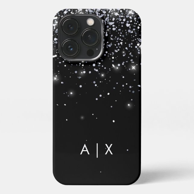 Einfacher Coupname mit Monogramm iPhone 13 Pro Hülle (Rückseite)