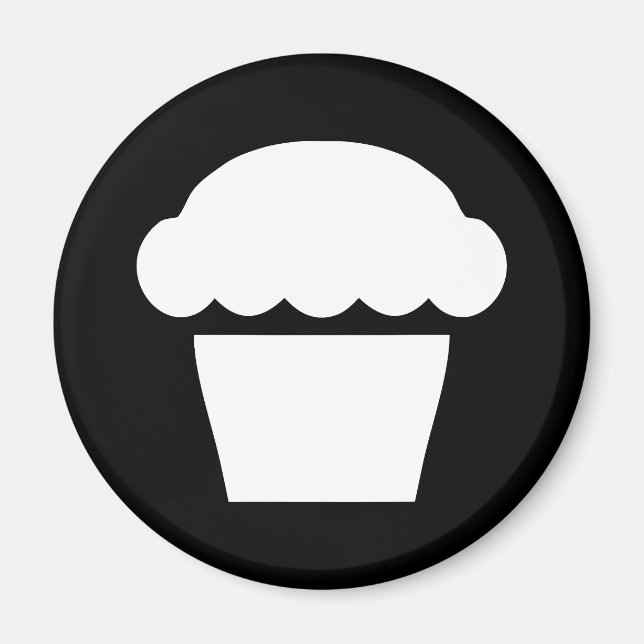einfacher Cupcake / Muffin Magnet (Vorne)