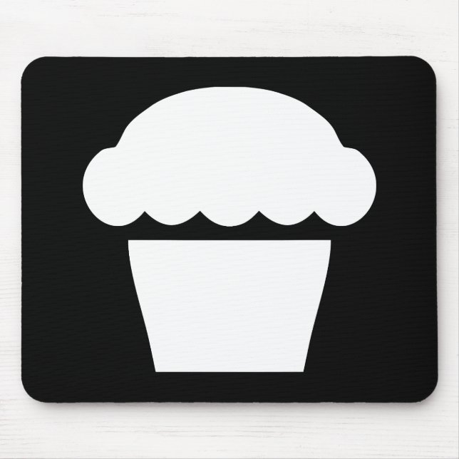 einfacher Cupcake / Muffin Mousepad (Vorne)