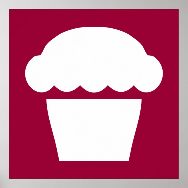 einfacher Cupcake Poster (Vorne)