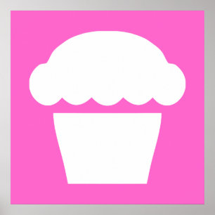 einfacher Cupcake Poster