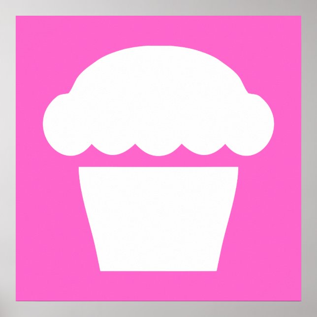 einfacher Cupcake Poster (Vorne)