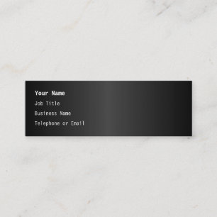 Einfacher einfarbiger Entwurf Mini Visitenkarte