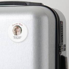 Einfacher Eleganter Foto-Save-the-Date-Magnet Magnet