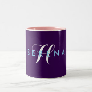 Einfacher eleganter Geschäftslicht-Schönheitssalon Zweifarbige Tasse